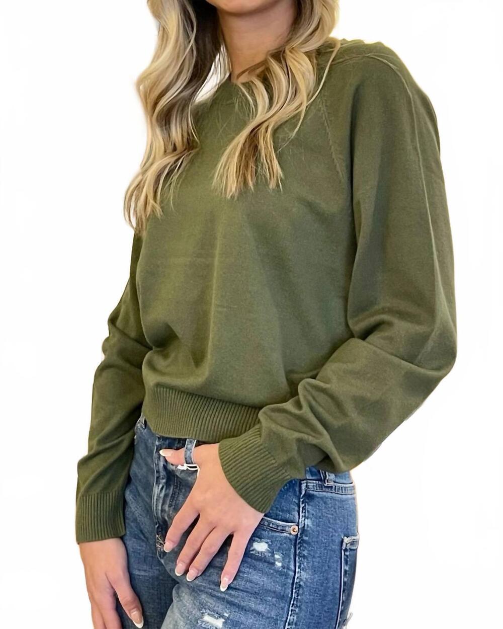 NEW ANOTHER LOVE maritza crew sweater in vineyard
